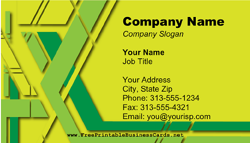 Lemon Lime Colors business card