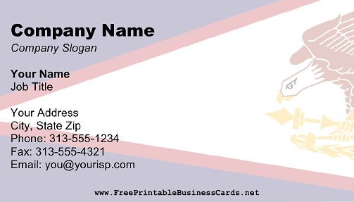 Flag of American Samoa business card