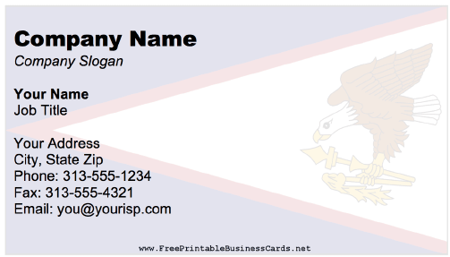 American Samoa business card