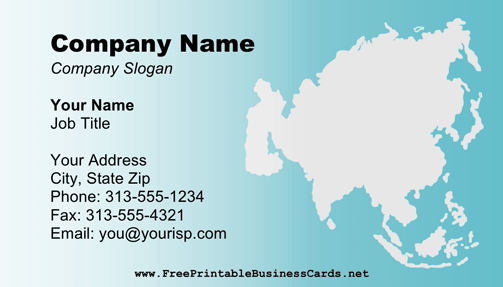 Asia business card