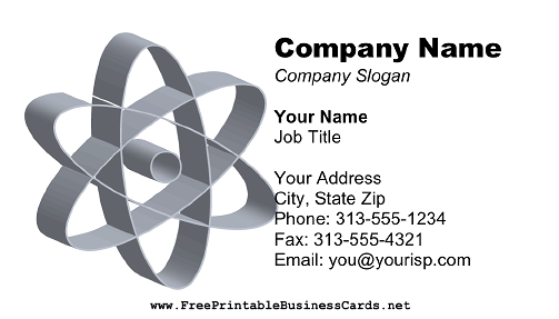 Atomic business card