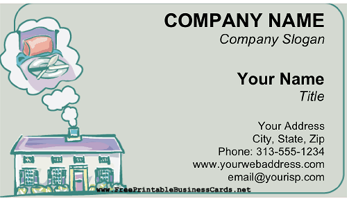 Bed and Breakfast business card