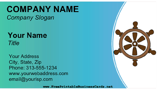 Boat Rental business card