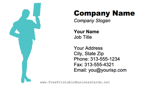 Bookkeeper business card