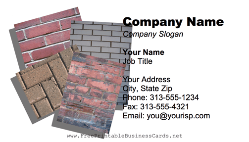 Bricks business card