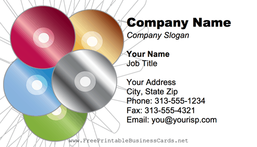 CD-DVD business card