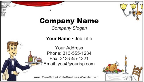 Catering Services business card