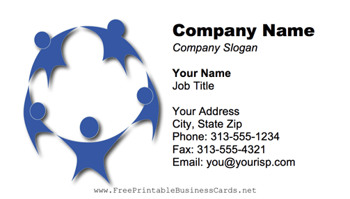 Child Circle Logo business card