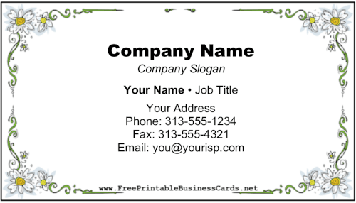 Daisy Chain business card