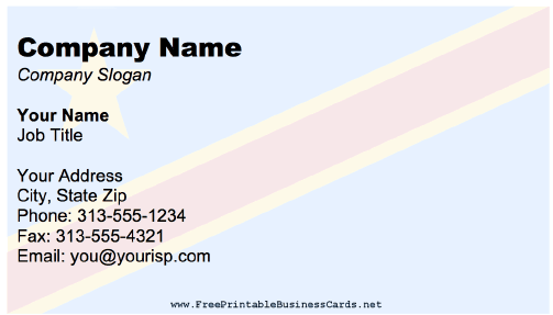 Democratic Republic Of The Congo business card