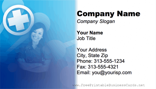 Doctor business card