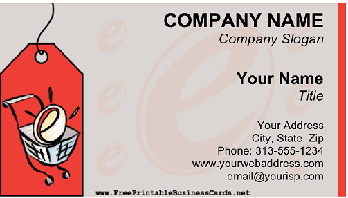 EBay Sales business card