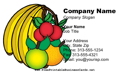 Fruit Grower business card