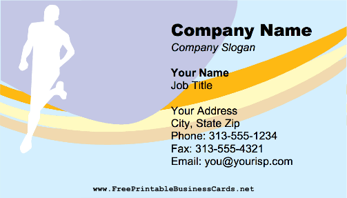 Personal Trainer business card