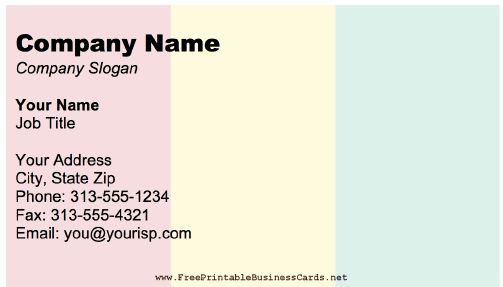 Guinea business card