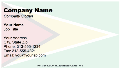 Guyana business card