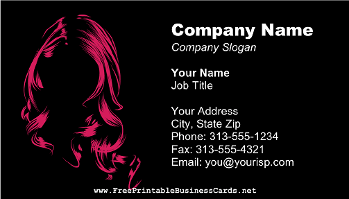 Hair Salon business card