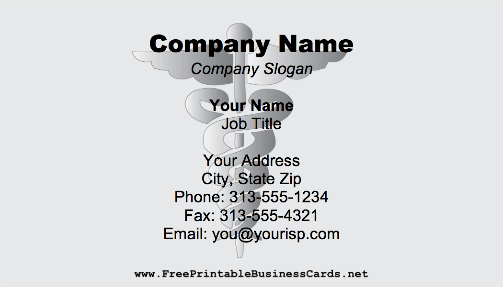 Medical business card