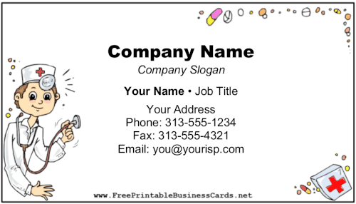 Medical Doctor business card