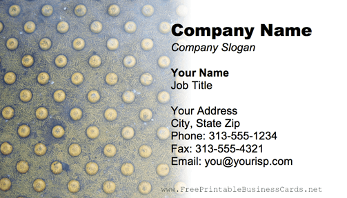 Metal Texture Bumpy business card