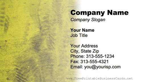 Metal Texture Green business card