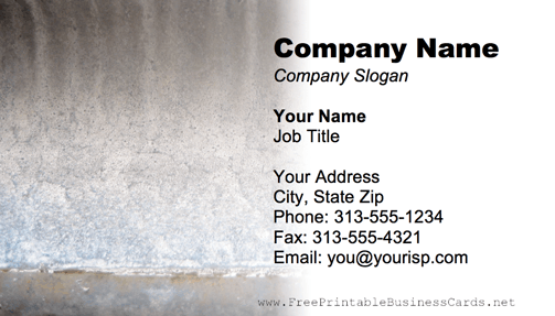 Metal Texture Gray business card