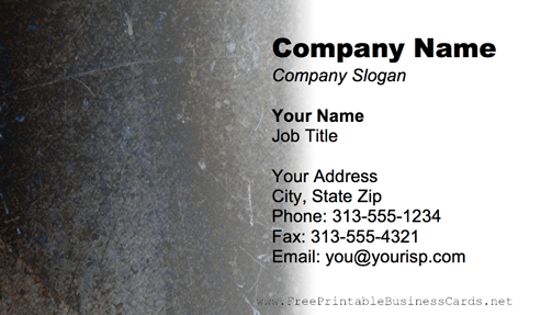 Metal Texture Black business card