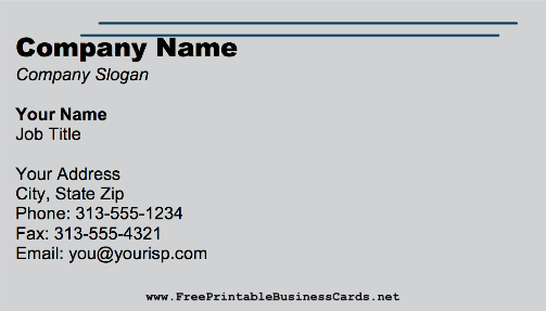 Modern Simple business card