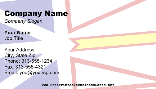 Flag of Newfoundland and Labrador business card