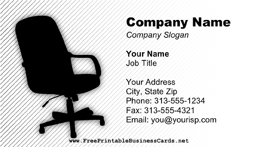 Office Chair 2 business card