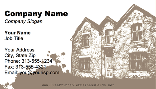 Old Home business card