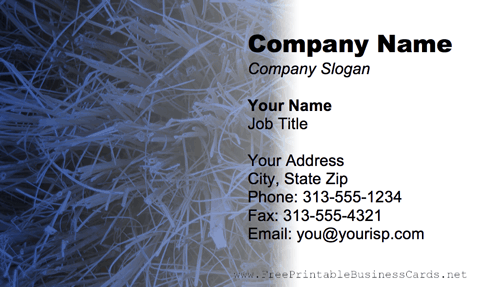 Paint Splatter business card