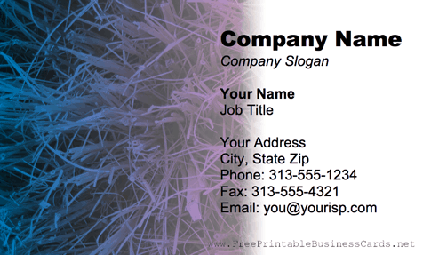 Colorful Paint Splatter business card