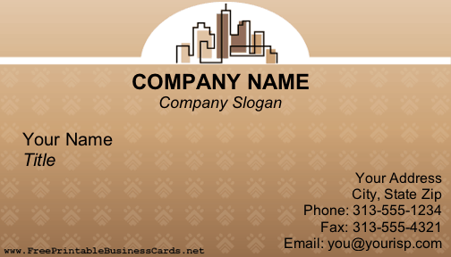 Real Estate business card