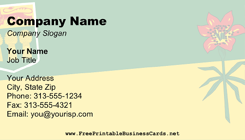 Flag of Saskatchewan business card