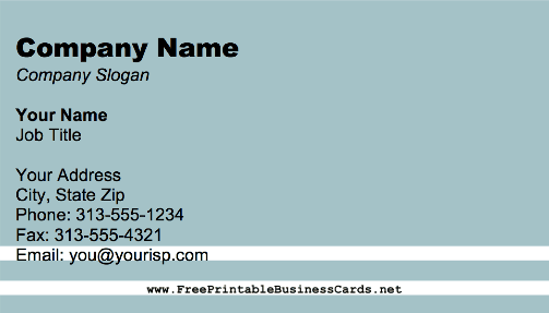 Stripes Base business card