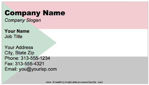 Sudan business card