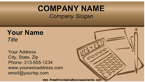 Tax Prep business card