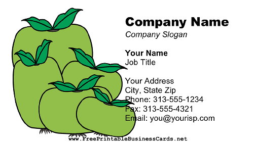 Green Tomatoes business card