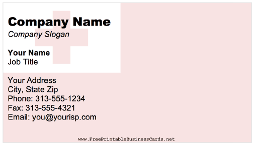 Tonga business card