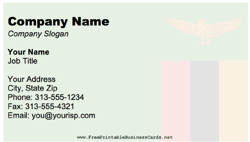 Zambia business card