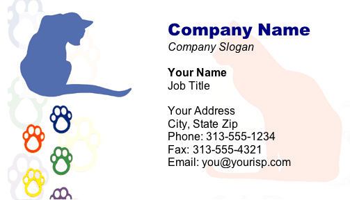 Cat Prints business card