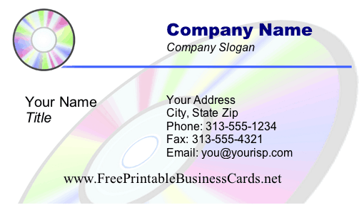 Technology #5 business card