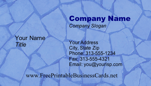 Cracks business card