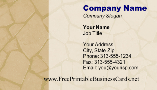 Cracks #2a business card