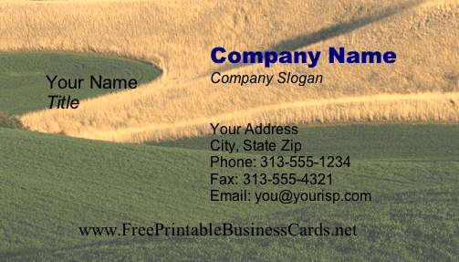 Field business card