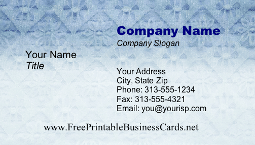 Lace #2 business card