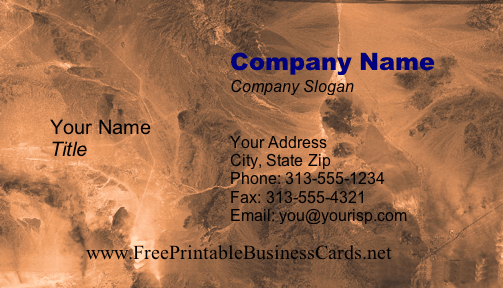 Marble business card