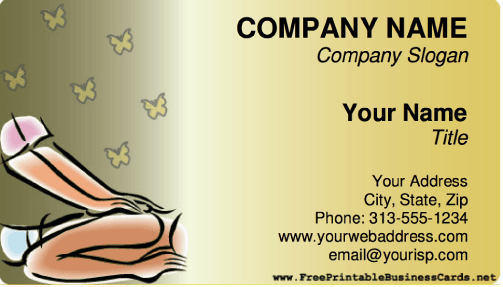 Massage Therapist business card