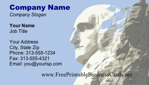 Mount Rushmore Monument business card